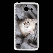 Coque Huawei Y550 Chaton aux yeux bleus 10