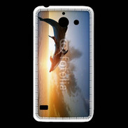 Coque Huawei Y550 Saut de dauphin au couché de soleil
