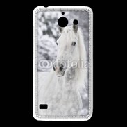 Coque Huawei Y550 Portait de Cheval dans la neige 500
