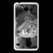 Coque Huawei Y550 Lion en noir et blanc 800