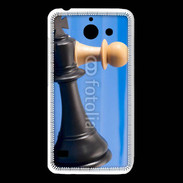 Coque Huawei Y550 Pions de jeu d'échec sur fond bleu