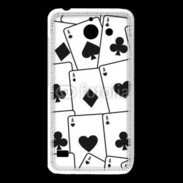 Coque Huawei Y550 Cartes Pique et trèfle