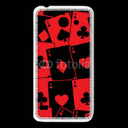 Coque Huawei Y550 Cartes rouges et noires 5