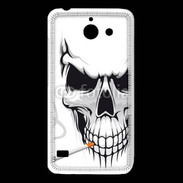 Coque Huawei Y550 Tête de mort fumeur