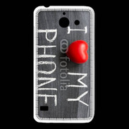 Coque Huawei Y550 J'aime mon téléphone