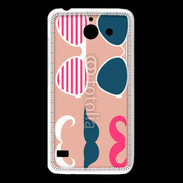Coque Huawei Y550 Moustache et lunettes 5