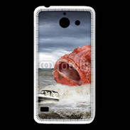 Coque Huawei Y550 Enorme poisson chassant bateau de pêcheurs