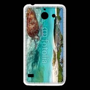 Coque Huawei Y550 Belle plage avec tortue