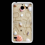 Coque Huawei Y550 Toi et moi sur la plage
