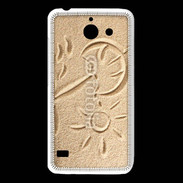 Coque Huawei Y550 Soleil et sable sur la plage