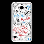 Coque Huawei Y550 Eléments de musique en dessin