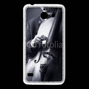 Coque Huawei Y550 Violoncelliste en noir et blanc 5