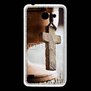 Coque Huawei Y550 Croix en bois 5
