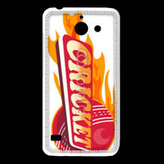 Coque Huawei Y550 Cricket balle flamme