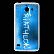 Coque Huawei Y550 Triathlon sur fond bleu