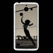 Coque Huawei Y550 Beach Volley en noir et blanc 115
