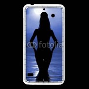 Coque Huawei Y550 Silhouette de nuit dans l'eau