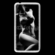 Coque Huawei Y550 Charme noir et blanc