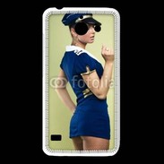 Coque Huawei Y550 Hôtesse de l'air sexy