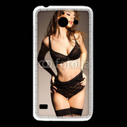 Coque Huawei Y550 Femme sexy en lingerie noire
