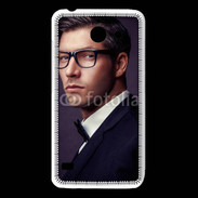 Coque Huawei Y550 Homme charmant en costume et lunettes