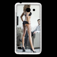 Coque Huawei Y550 Femme debout en lingerie sexy devant homme 