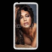 Coque Huawei Y550 Portait de brune charmante 5