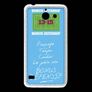 Coque Huawei Y550 Plaquage Bonus offensif-défensif Bleu