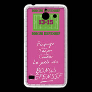 Coque Huawei Y550 Plaquage Bonus offensif-défensif Rose