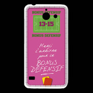 Coque Huawei Y550 Merci l'arbitre Bonus offensif-défensif Rose