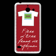 Coque Huawei Y550 Femme de rugbyman Bonus offensif-défensif Rouge