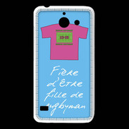 Coque Huawei Y550 Fille de rugbyman Bonus offensif-défensif Bleu