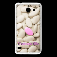 Coque Huawei Y550 Dragée C'est une fille PR