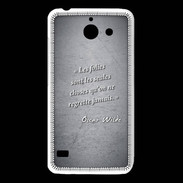 Coque Huawei Y550 Les Folies Noir Citation Oscar Wilde