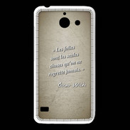 Coque Huawei Y550 Les Folies Sepia Citation Oscar Wilde