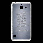 Coque Huawei Y550 Portrait Ame Bleu Citation Oscar Wilde