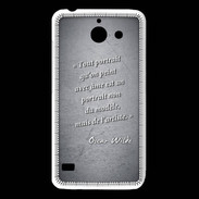 Coque Huawei Y550 Portrait Ame Noir Citation Oscar Wilde