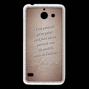 Coque Huawei Y550 Portrait Ame Rouge Citation Oscar Wilde