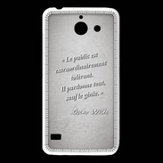 Coque Huawei Y550 Public génie Gris Citation Oscar Wilde