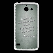 Coque Huawei Y550 Public génie Vert Citation Oscar Wilde