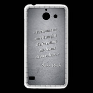 Coque Huawei Y550 Survie valeur Noir Citation Oscar Wilde