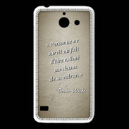 Coque Huawei Y550 Survie valeur Sepia Citation Oscar Wilde