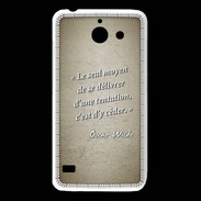 Coque Huawei Y550 Tentation Sepia Citation Oscar Wilde
