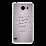 Coque Huawei Y550 Tentation Rose Citation Oscar Wilde