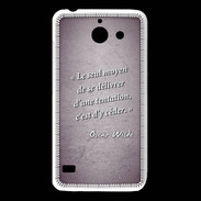 Coque Huawei Y550 Tentation Violet Citation Oscar Wilde
