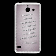 Coque Huawei Y550 Toujours amoureux Rose Citation Oscar Wilde