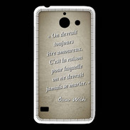 Coque Huawei Y550 Toujours amoureux Sepia Citation Oscar Wilde