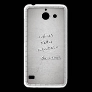 Coque Huawei Y550 Aimer Gris Citation Oscar Wilde