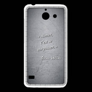 Coque Huawei Y550 Aimer Noir Citation Oscar Wilde