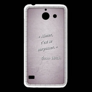 Coque Huawei Y550 Aimer Rose Citation Oscar Wilde